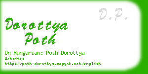 dorottya poth business card